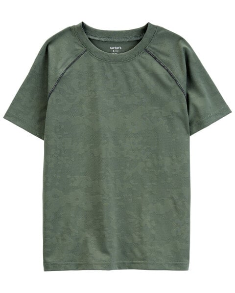 Kid Camo Jacquard Stretch Tee 6