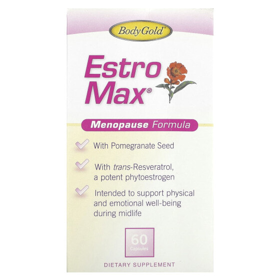 Препарат для женского здоровья BodyGold Estro Max, 60 капсул