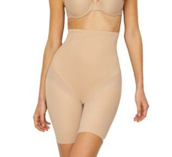Miraclesuit Women's 243563 Nude High-Waist Thigh Slimmer Shapewear Size S