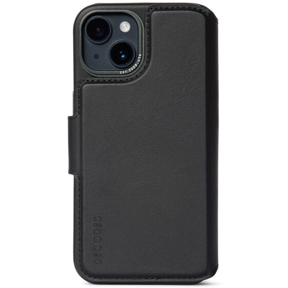 Чехол для iPhone 13/14 Decoded Leather Modu Wallet Black
