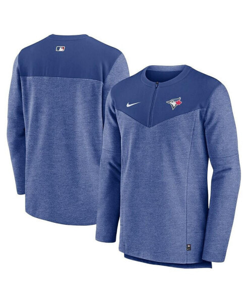 Men's Royal Toronto Blue Jays Authentic Collection Game Time Performance Half-Zip Top