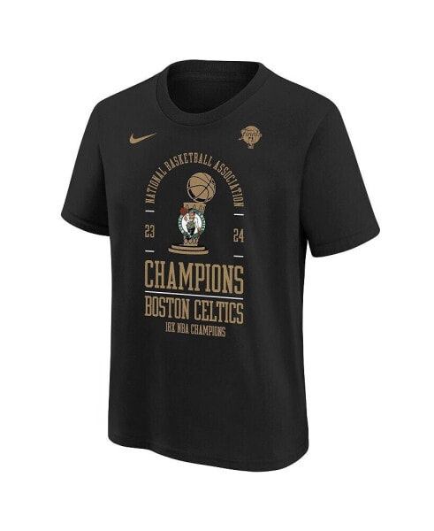 Big Boys and Girls Boston Celtics 2024 NBA Finals Champions Locker Room T-Shirt