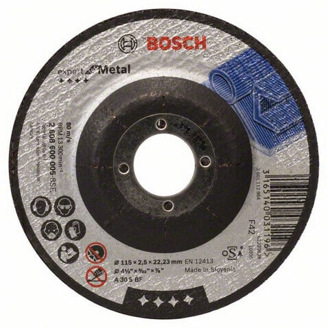 Bosch 2 608 600 005 - Cutting disc - Depressed centre - Metal - Bosch - 2.22 cm - 11.5 cm