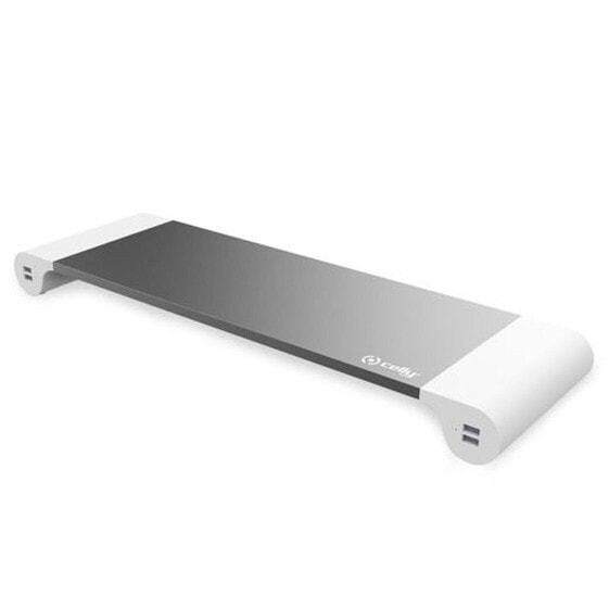 Настольная подставка для экрана Celly SW HUB USB x 4 27" Белый Серый