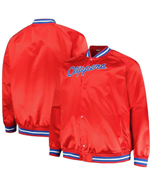 Куртка с полной застежкой Mitchell&Ness для мужчин LA Clippers Hardwood Classics Wordmark Red