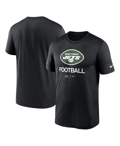 Men's Black New York Jets Infographic Performance T-shirt