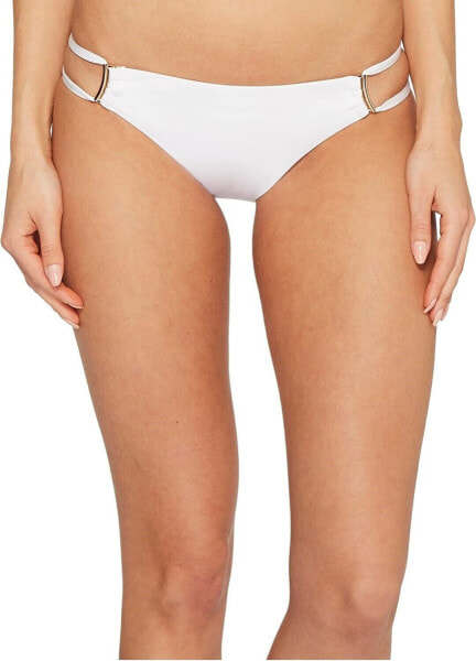 Trina Turk 188676 Womens Solids Hipster Bikini Bottom Swimwear White Size 6