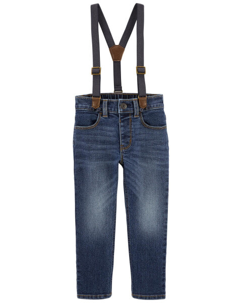 Toddler Favorite: Stretch Denim Suspenders 2T