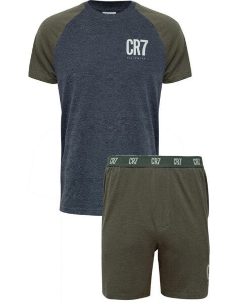 Пижама мужская CR7 из хлопковых тканей, Топ и шорты