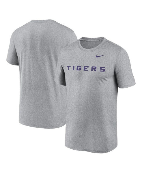 Men's Heather Gray LSU Tigers Primetime Legend Wordmark T-Shirt