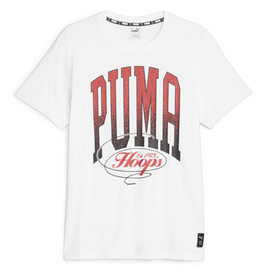 Puma Blueprint Graphic Crew Neck Short Sleeve T-Shirt Mens White Casual Tops 623