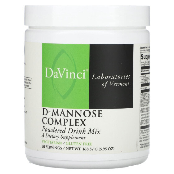 Витамины для женского здоровья DaVinci Laboratories of Vermont D-Mannose Complex, порошок, 5.95 унции (168.57 г)