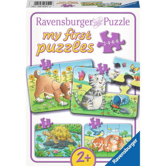 Детский пазл Ravensburger Mein erstesPuzzle Тема: Щенки 2/4/6/8 деталей