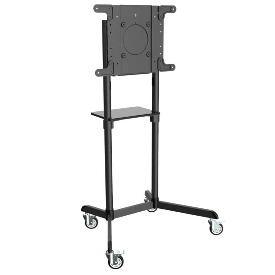 Tripp DMCS3770ROT Rolling TV/Monitor Cart for 37” to 70” Flat-Screen Displays - Rotating Portrait/Landscape Mount - 200 x 200 mm - 600 x 400 mm - 0 - 5° - 90° - Steel - Black