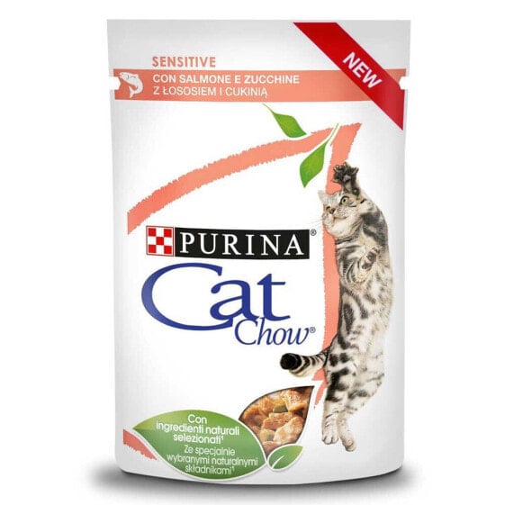 PURINA NESTLE Purina Cat Chow Sensitivegig With Salmon And Zucchini In Sauce 85g Wet Cat Food