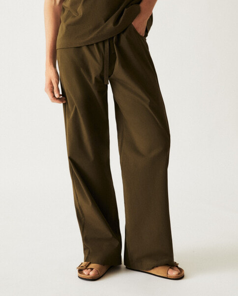 Long cotton trousers