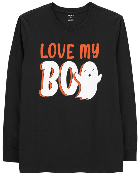 Adult Love My Boo Halloween Graphic Tee XS