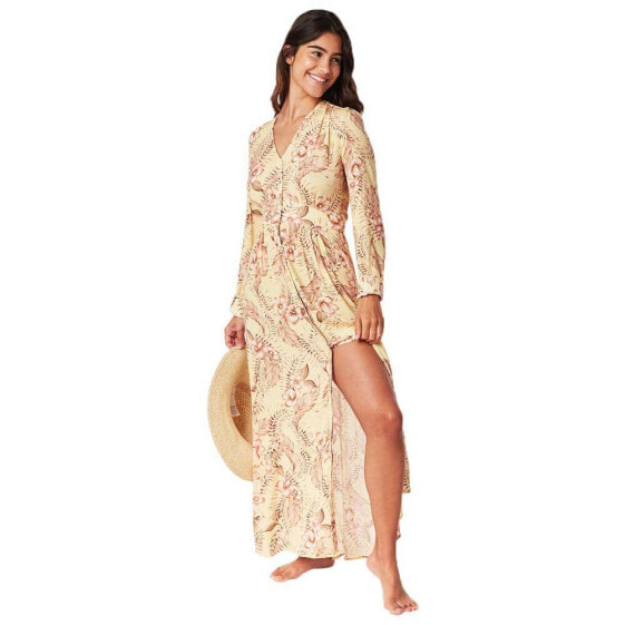 RIP CURL Playabella Maxi Long Sleeve Dress