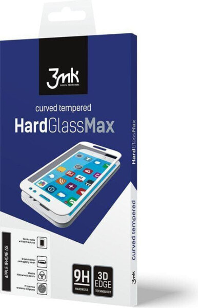 3MK Szkło hartowane HardGlass MAX biały do iPhone 7 Plus