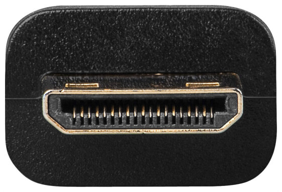 Адаптер HDMI Wentronic - покрытие золото - Черный - HDMI Type-A - HDMI Type-C - Черный.