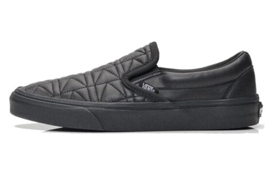 Кеды мужские Vans Classic Slip-On Quilt черного цвета