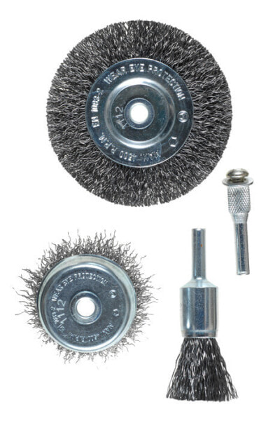 kwb Wire brush set - Polishing disc - Gray - Blister