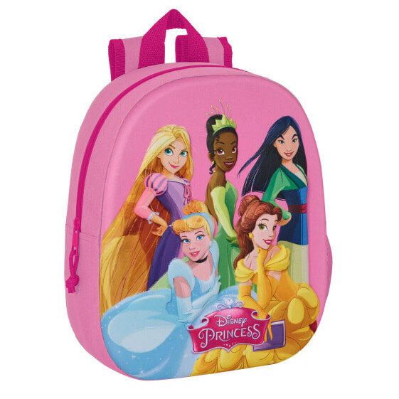 Школьный рюкзак Disney Princess Розовый 27 x 33 x 10 cm 3D