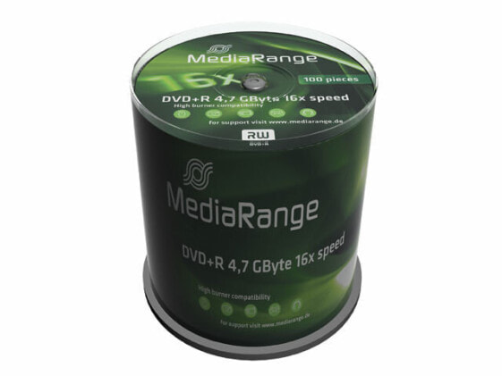 MEDIARANGE MR443, DVD+R, cakebox, 100 pc(s), 4.7 GB