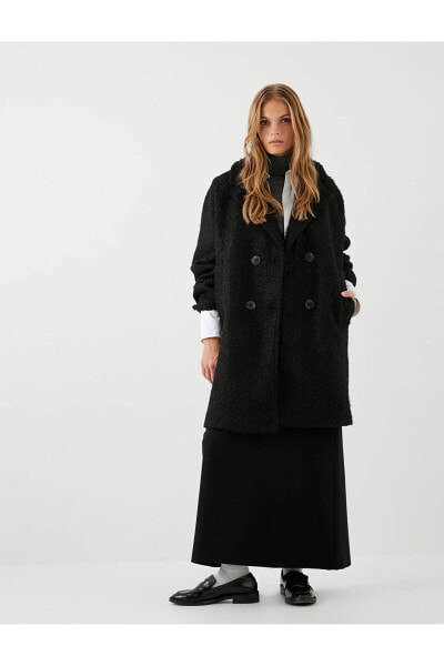 Пальто Koton Buklet Coat Kruvaze Buttoned Slit ed