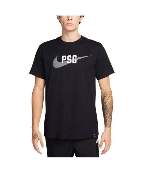 Men's Black Paris Saint-Germain Swoosh T-shirt