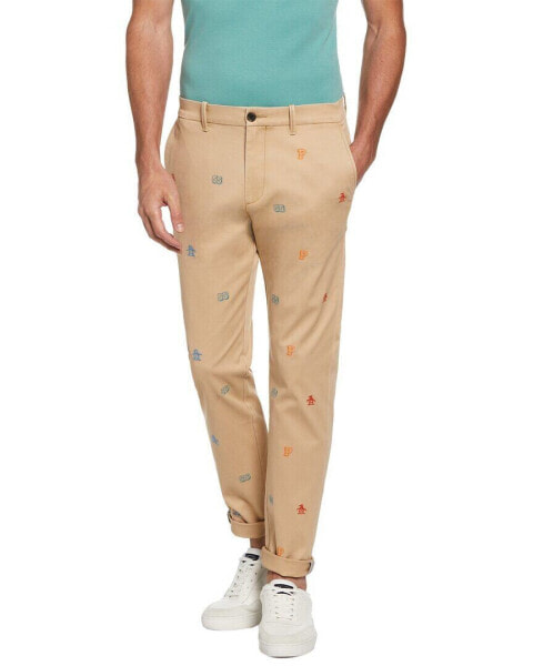 Original Penguin Embroidered Pete Flat Front Chino Men's 32
