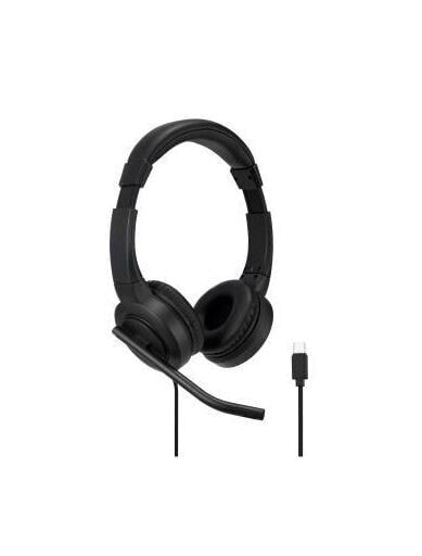Kensington H1000 USB-C Headset, Kabelgebunden, Anrufe/Musik, 210 g, Kopfhörer, Schwarz