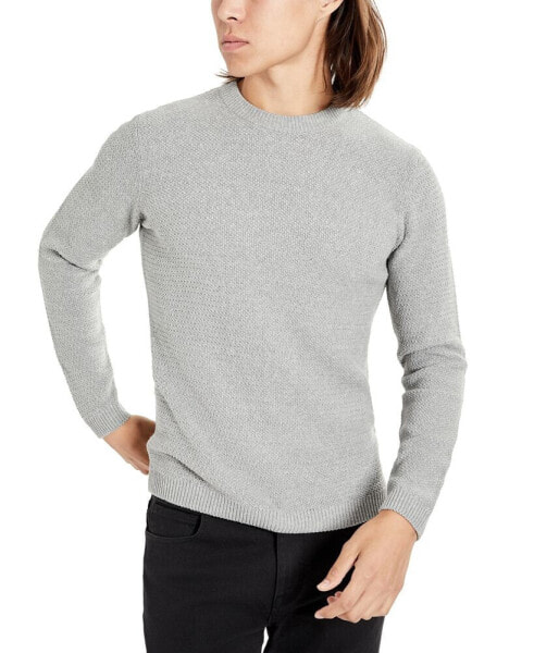 Men's Slim Fit Popcorn Crewneck Sweater