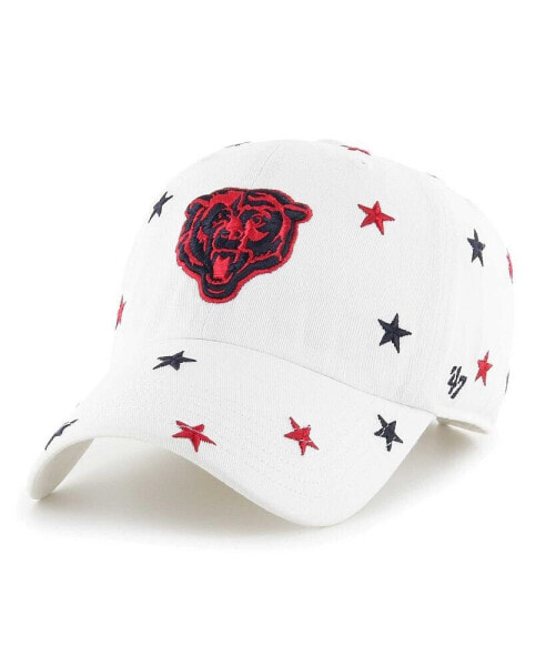 Men's and Women's White Chicago Bears Confetti Clean Up Adjustable Hat
