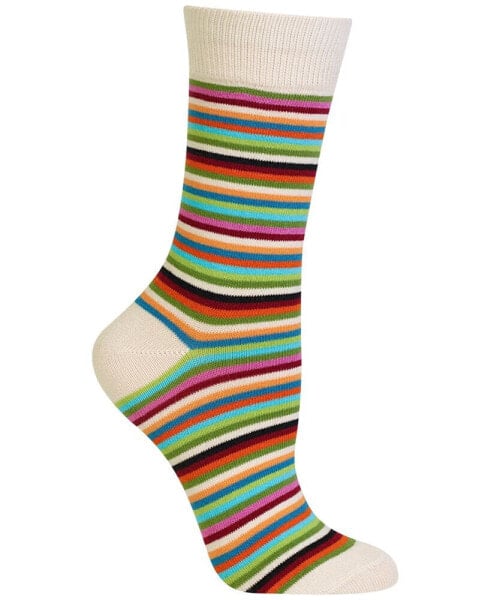 Women's Stripe Fashion Crew Socks