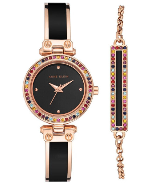 Часы Anne Klein Rose Gold Enamel Bangle Watch