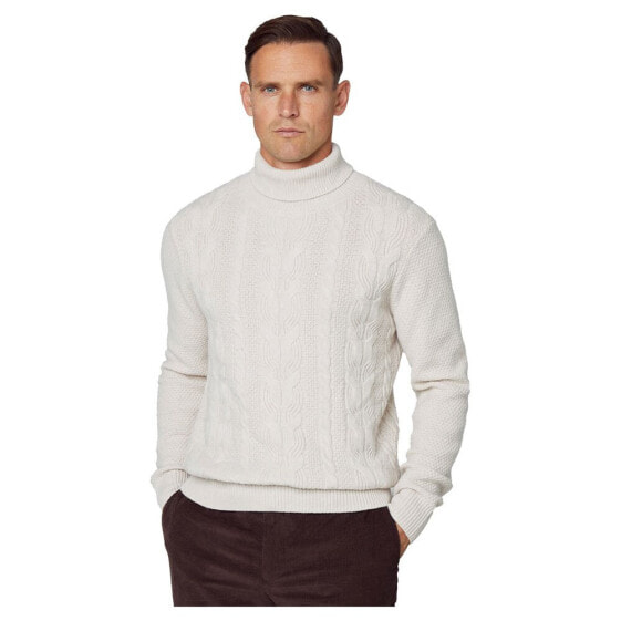 HACKETT Cable Roll Neck Sweater