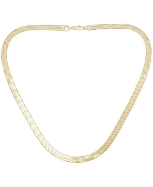 Macy's diamond Cut Herringbone Chain Necklace