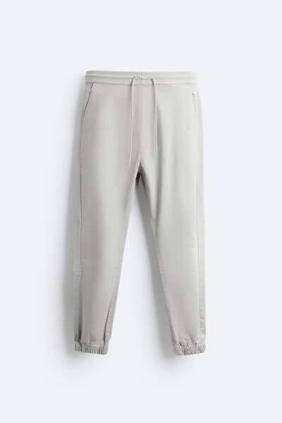 Jogger waist trousers