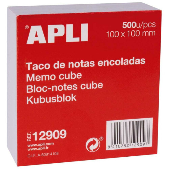 APLI 100x100 mm Self-Adhesive Notes 500 Units