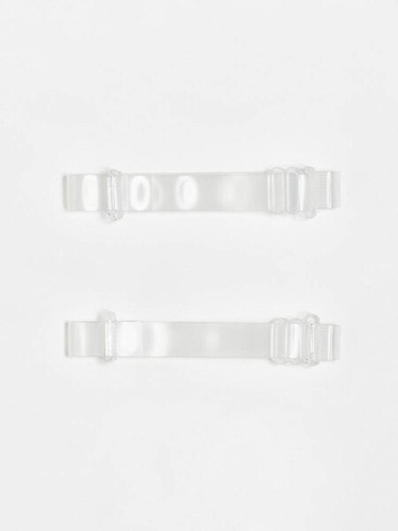 ASOS DESIGN detachable bra straps in clear