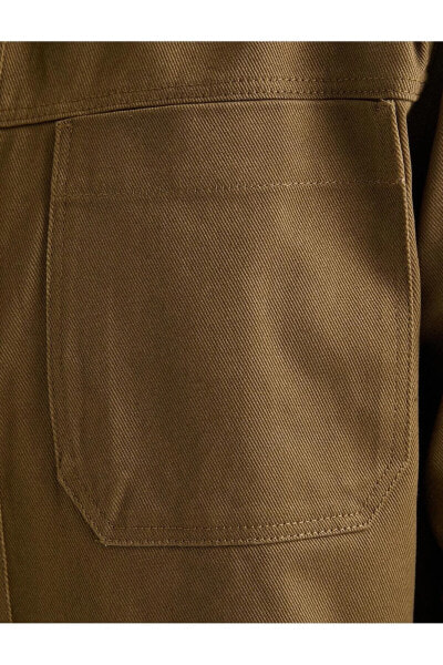 Рубашка мужская Koton с карманами и пуговицами