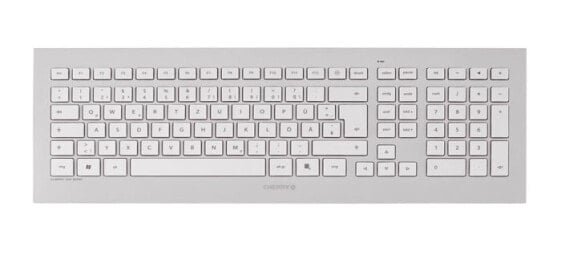 Cherry DW 8000 - Full-size (100%) - Wireless - RF Wireless - Silver - White - Mouse included