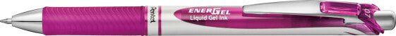 Pentel Energel BL77 - Retractable gel pen - Magenta - Magenta - Silver - Round - 0.7 mm - Water-based ink