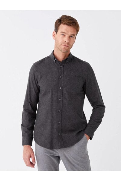 Рубашка мужская классическая LC WAIKIKI Classic Regular Fit с длинным рукавом