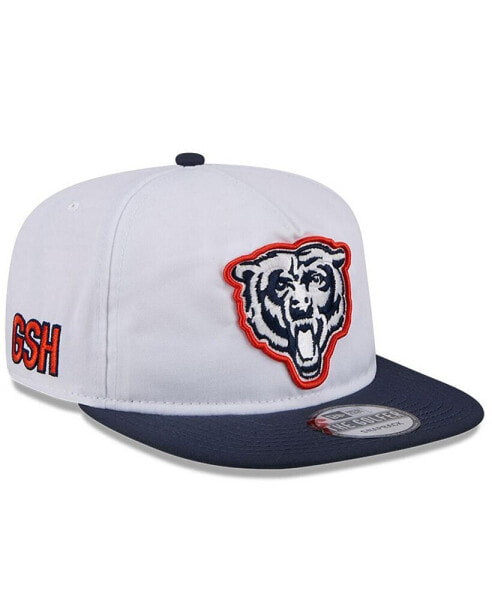 Men's White/Navy Chicago Bears 2024 NFL Training Camp Golfer Snapback Hat