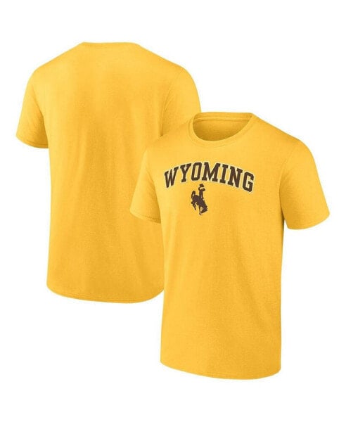 Men's Gold Wyoming Cowboys Campus T-shirt