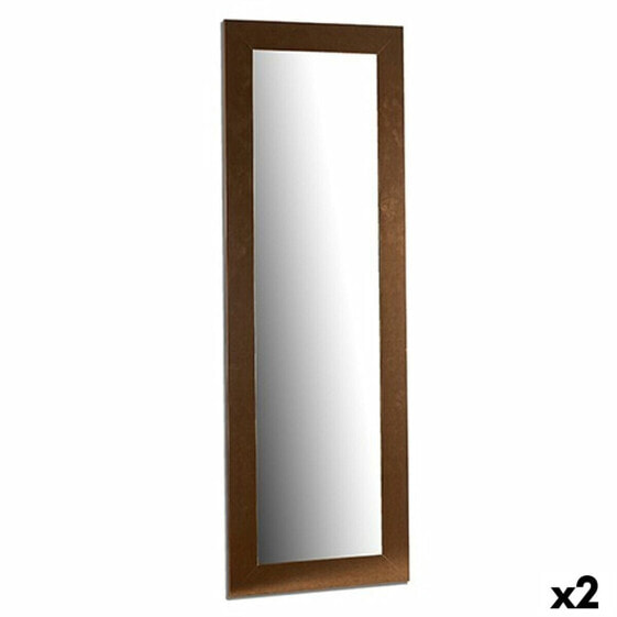 Настенное зеркало Позолоченный Деревянный Cтекло 52,7 x 154,5 x 1,7 cm (2 штук)