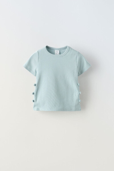 Cut-out t-shirt with bows