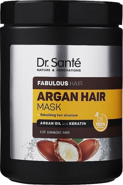 Haarmaske für geschädigtes Haar mit Arganöl und Keratin